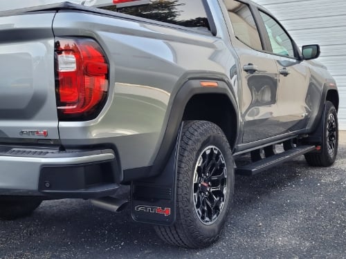 Truck Hardware Gatorback Black Wrap AT4 Mud Flaps - Set of 4 - 2023-2026 GMC Canyon customer photo