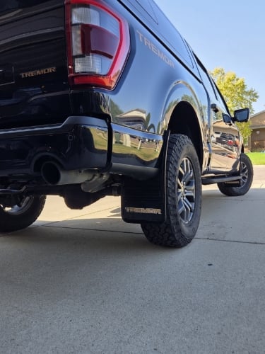 Truck Hardware Gatorback Orange Tremor Wrap Mud Flaps - Set of 4 - Fits 2021-2026 Ford F-150 customer photo