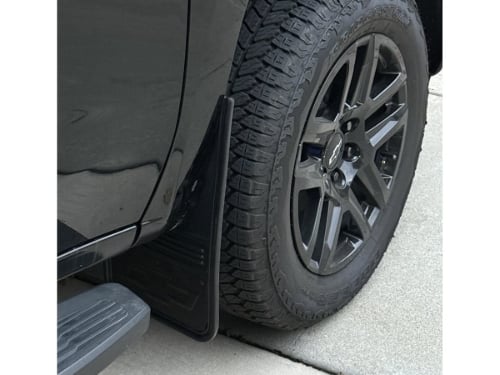 Truck Hardware Gatorback Black Anodized Bowtie Mud Flaps - Set of 4 - Fits 2019-2026 Chevy Silverado 1500 customer photo