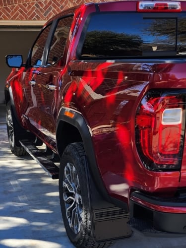 Truck Hardware Gatorback Black Plate Mud Flaps - Set of 4 - 2023-2026 GMC Canyon customer photo
