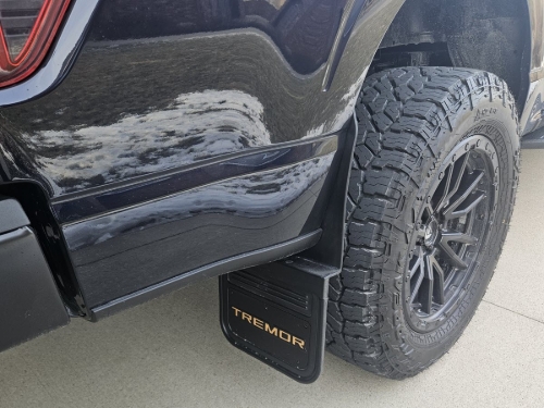 Truck Hardware Gatorback Tremor Black Anodized Mud Flaps - Set of 4 - Fits 2021-2026 Ford F-150 customer photo