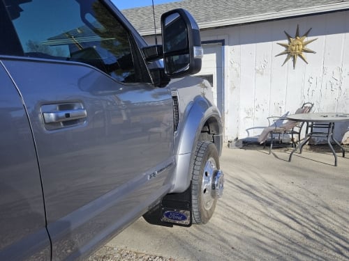 Truck Hardware Gatorback Blue Ford Oval Mud Flaps - Set of 4 - Fits 2017-2022 Ford F-450 customer photo