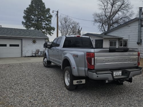 Truck Hardware Gatorback Blue Ford Oval Mud Flaps - Set of 4 - Fits 2017-2022 Ford F-450 customer photo