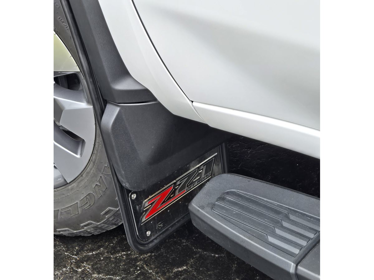 トラップマニュアルクレイコンペティター Truck Hardware Gatorback Z71 Mud Flaps - Set of 4 - Fits 2020-2026