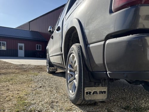 Truck Hardware Gatorback RAM Text Mud Flaps - Set of 4 - Fits 2019-2026 RAM 1500 customer photo