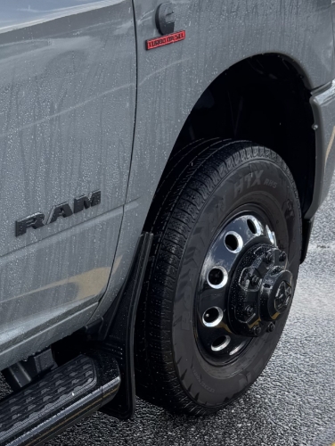 Truck Hardware Gatorback Black Plate Dually Mud Flaps - Set of 4 - Fits 2010-2026 RAM 3500 customer photo