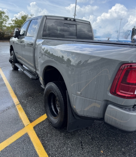 Truck Hardware Gatorback Black Plate Dually Mud Flaps - Set of 4 - Fits 2010-2026 RAM 3500 customer photo