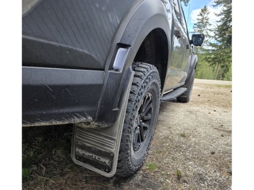 Truck Hardware Gatorback Anodized Raptor Mud Flaps - Set of 4 - Fits 2021-2026 Ford F-150 Raptor customer photo