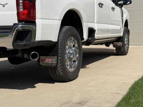 Truck Hardware Gatorback FX4 Mud Flaps - Set of 4 - Fits 2023-2026 Ford F-250/F-350 customer photo