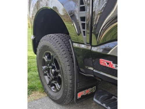 Truck Hardware Gatorback Black Wrap FX4 Mud Flaps - Front Pair - Fits 2023-2026 Ford F-250/F-350 customer photo