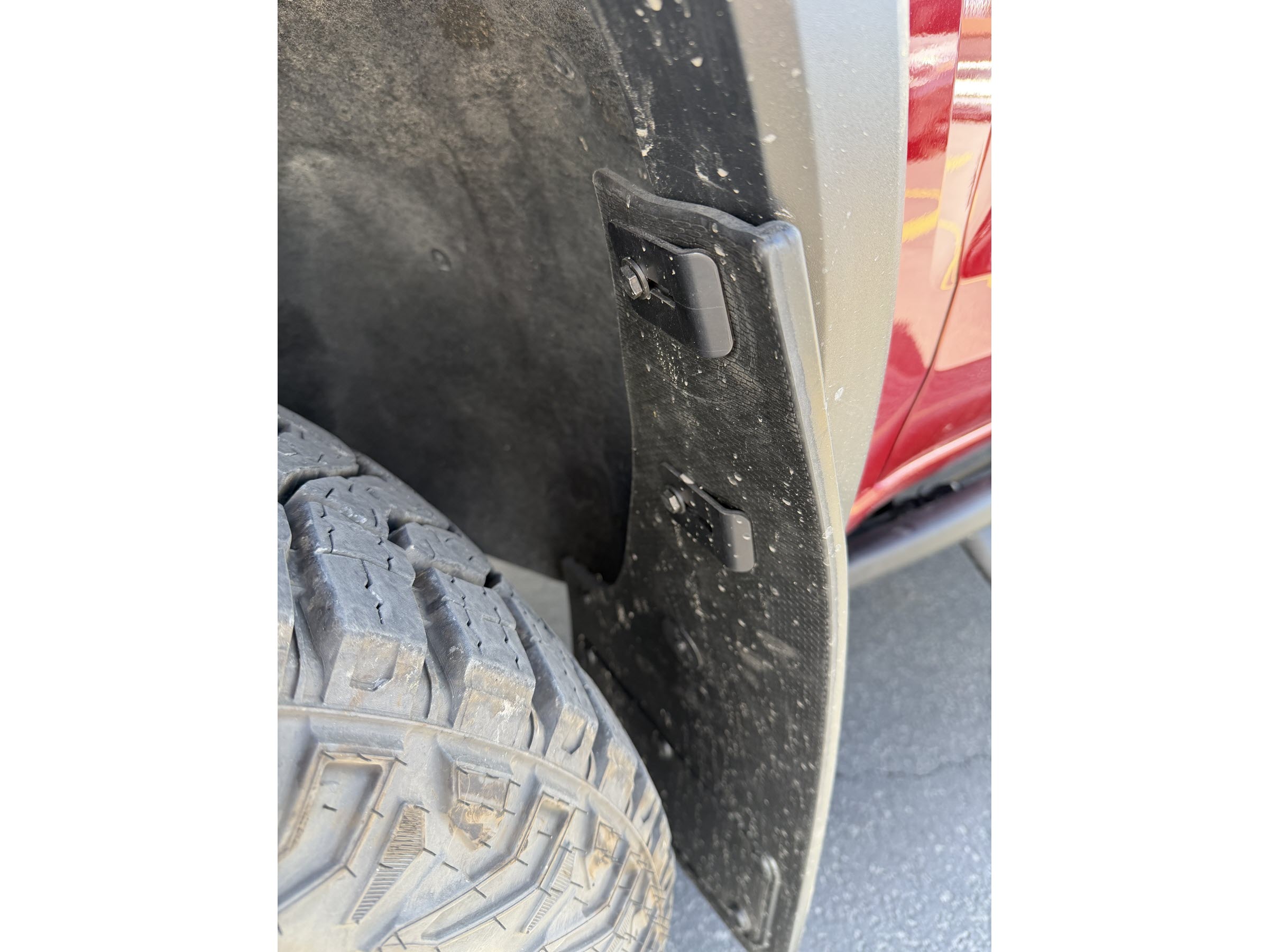 Truck Hardware Gatorback Black Anodized ZR2 Mud Flaps - Set of 4