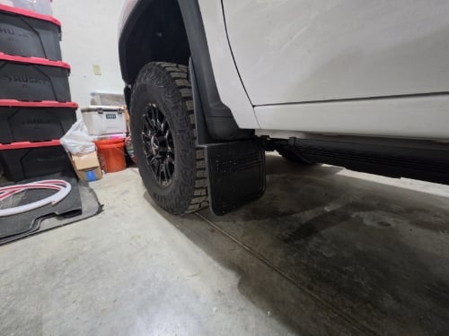 Truck Hardware Gatorback Rubber Mud Flaps - Set of 4 - Fits 2024-2026 Chevy Silverado 2500/3500HD ZR2 customer photo