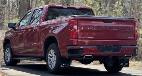 Truck Hardware Gatorback Black Wrap Bowtie Mud Flaps - Set of 4 - Fits 2019-2026 Chevy Silverado 1500 customer photo