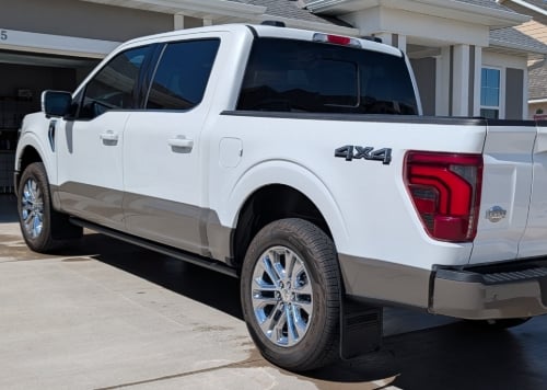 Truck Hardware Gatorback Rubber Mud Flaps - Set of 4 - Fits 2021-2026 Ford F-150 customer photo