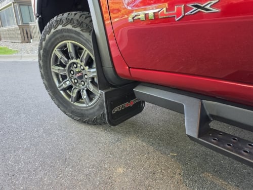Truck Hardware Gatorback Black Wrap AT4X Mud Flaps - Set of 4 - Fits 2023-2026 GMC Sierra 1500 AT4X customer photo