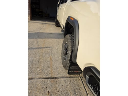 Truck Hardware Gatorback Black Wrap AT4X Mud Flaps - Set of 4 - 2024-2026 GMC Sierra 2500/3500HD AT4X customer photo