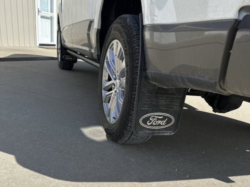 Truck Hardware Gatorback Black Wrap Ford Oval Mud Flaps - Set of 4 - Fits 2021-2026 Ford F-150 customer photo