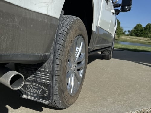 Truck Hardware Gatorback Black Wrap Ford Oval Mud Flaps - Set of 4 - Fits 2021-2026 Ford F-150 customer photo