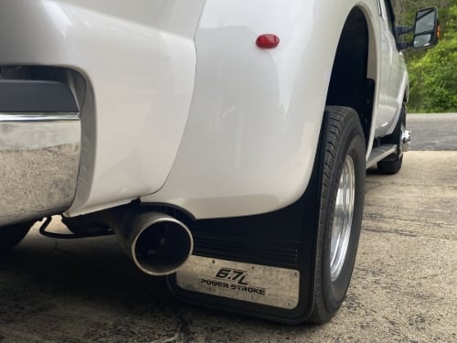 Truck Hardware Gatorback 6.7L PowerStroke Dually Mud Flaps - Set of 4 - Fits 2017-2022 Ford F-350 customer photo