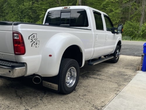 Truck Hardware Gatorback 6.7L PowerStroke Dually Mud Flaps - Set of 4 - Fits 2017-2022 Ford F-350 customer photo