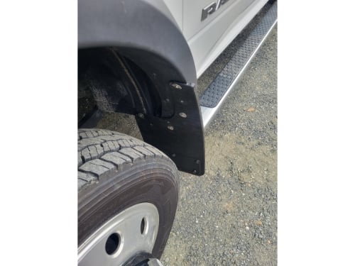 Truck Hardware Gatorback 12"x26" RAM Text Black Wrap Cut Mud Flaps customer photo