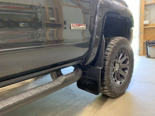 Truck Hardware Gatorback 14"x18" Gunmetal GMC Mud Flaps - Brackets Required customer photo