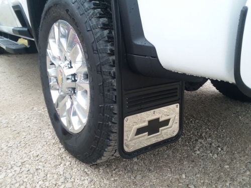Truck Hardware Gatorback Black Bowtie Mud Flaps - Set of 4 - Fits 2020-2026 Chevy Silverado 2500/3500HD customer photo