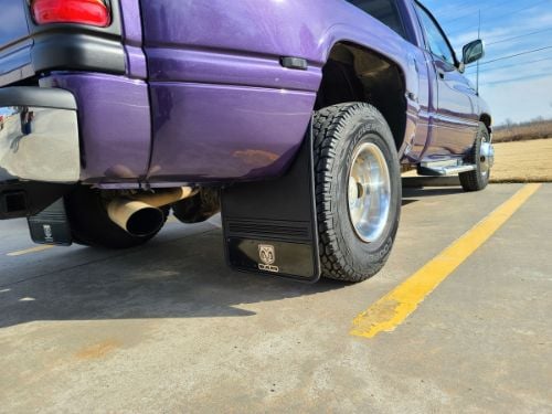 Truck Hardware Gatorback 19"x24" Dually RAM Head Black Wrap Mud Flaps customer photo