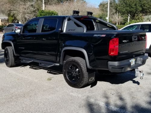 Truck Hardware Gatorback ZR2 Black Wrap Bowtie Mud Flaps - 5/8" Kickback - Set customer photo