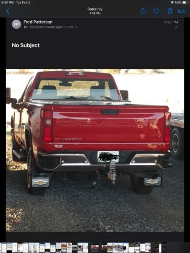 Truck Hardware Gatorback Single Plate - Gold Bowtie For 12" Flaps customer photo