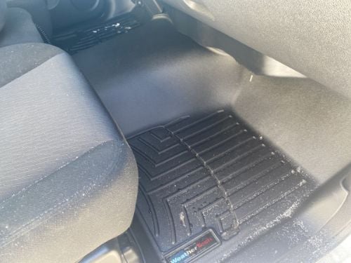 WeatherTech FloorLiners - 1st Row - Over The Hump - Black customer photo