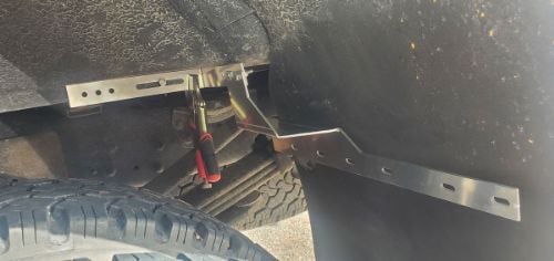 Truck Hardware Universal HD Dually Rear Wheel "L" Mud Flap Brackets customer photo