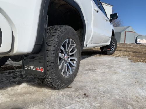 Truck Hardware Gatorback Black Wrap AT4 Mud Flaps - Set of 4 - Fits 2019-2026 GMC Sierra 1500 customer photo