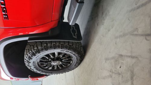 Truck Hardware Gatorback Black Wrap Bowtie Mud Flaps - Set of 4 - Fits 2020-2026 Chevy Silverado 2500/3500HD customer photo
