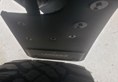 Truck Hardware Gatorback Black Wrap Bowtie Mud Flaps - Rear Pair - Fits 2019-2026 Chevy Silverado 1500 customer photo
