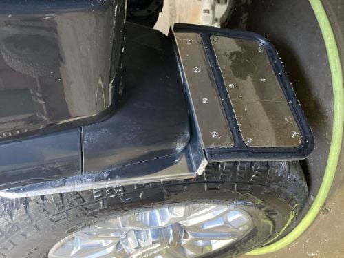 Truck Hardware Gatorback Stainless Plate Mud Flaps - Set of 4 - Fits 2020-2026 GMC Sierra 2500/3500HD customer photo