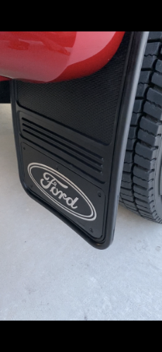 Truck Hardware Gatorback Black Wrap Ford Oval Mud Flaps - Set of 4 - Fits 2023-2026 Ford F-450 customer photo