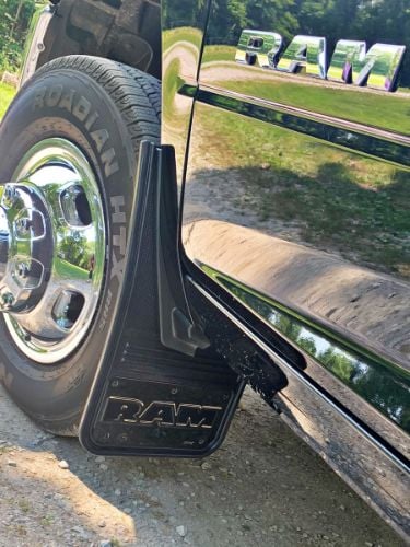 Truck Hardware Gatorback Gunmetal RAM Text Mud Flaps - Front Pair - Fits 2009-2018 RAM 1500 & 2010-2026 RAM 2500/3500 customer photo