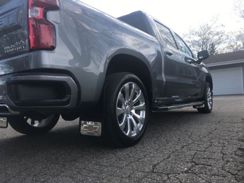 Truck Hardware Gatorback Gold Bowtie Mud Flaps - Set of 4 - Fits 2019-2026 Chevy Silverado 1500 customer photo