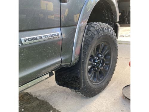 Truck Hardware Gatorback Gunmetal Plate Dually Mud Flaps - Set of 4 - Fits 2011-2016 Ford F-350 customer photo
