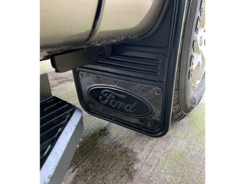 Truck Hardware Gatorback Gunmetal Ford Oval Mud Flaps - Set of 4 - Fits 2021-2026 Ford F-150 customer photo