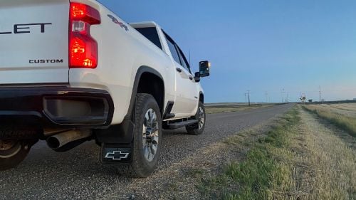 Truck Hardware Gatorback Black Wrap Bowtie Mud Flaps - Set of 4 - Fits 2020-2026 Chevy Silverado 2500/3500HD customer photo