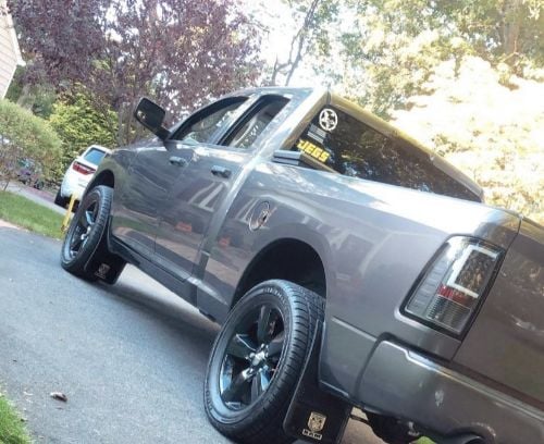Truck Hardware Gatorback Black Wrap RAM Head Mud Flaps - Front Pair - Fits 2009-2018 RAM 1500 & 2010-2026 RAM 2500/3500 customer photo