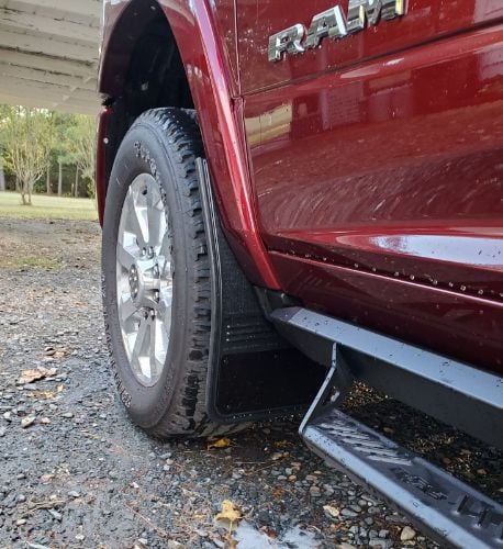Truck Hardware Gatorback Black Plate Mud Flaps - Set of 4 - Fits 2009-2018 RAM 1500 & 2010-2018 RAM 2500/3500 customer photo