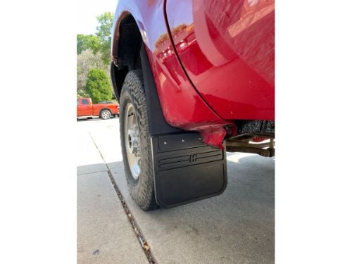 Truck Hardware Universal 12" Mud Flap Brackets - 1" Kickback customer photo