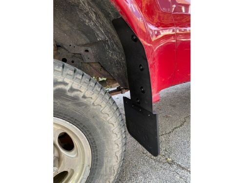 Truck Hardware Universal 12" Mud Flap Brackets - 1" Kickback customer photo