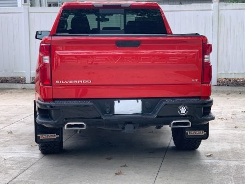 Truck Hardware Gatorback Black Wrap Trail Boss Mud Flaps - Set of 4 - Fits 2019-2026 Chevy Silverado 1500 customer photo