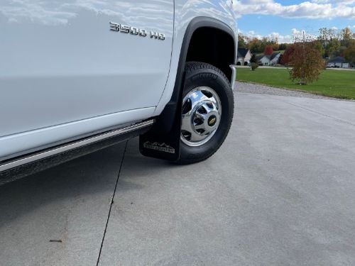 Truck Hardware Gatorback Black Wrap High Country Dually Mud Flaps - Set of 4 - Fits 2020-2026 Chevy Silverado 3500HD customer photo