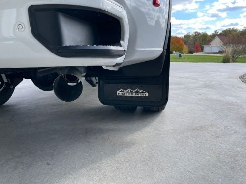 Truck Hardware Gatorback Black Wrap High Country Dually Mud Flaps - Set of 4 - Fits 2020-2026 Chevy Silverado 3500HD customer photo