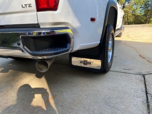 Truck Hardware Gatorback Rubber Dually Mud Flaps - Rear Pair - Fits 2020-2026 Silverado/Sierra 3500HD customer photo